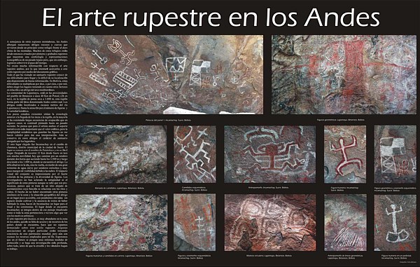El arte rupestre en los Andes.