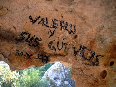 Pintadas de excursionistas.